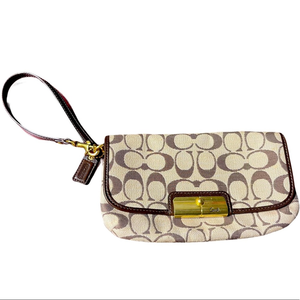 Coach Signature Wristlet